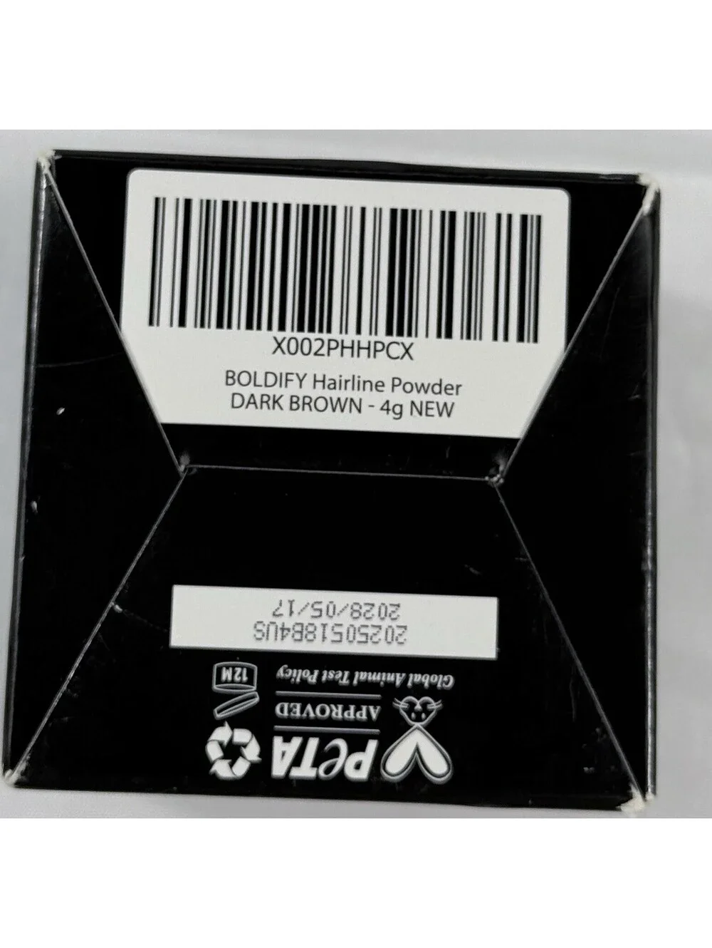 Boldify Hairline Powder Dark Brown .14oz Exp 5/17/28 Hair Product With Mirror